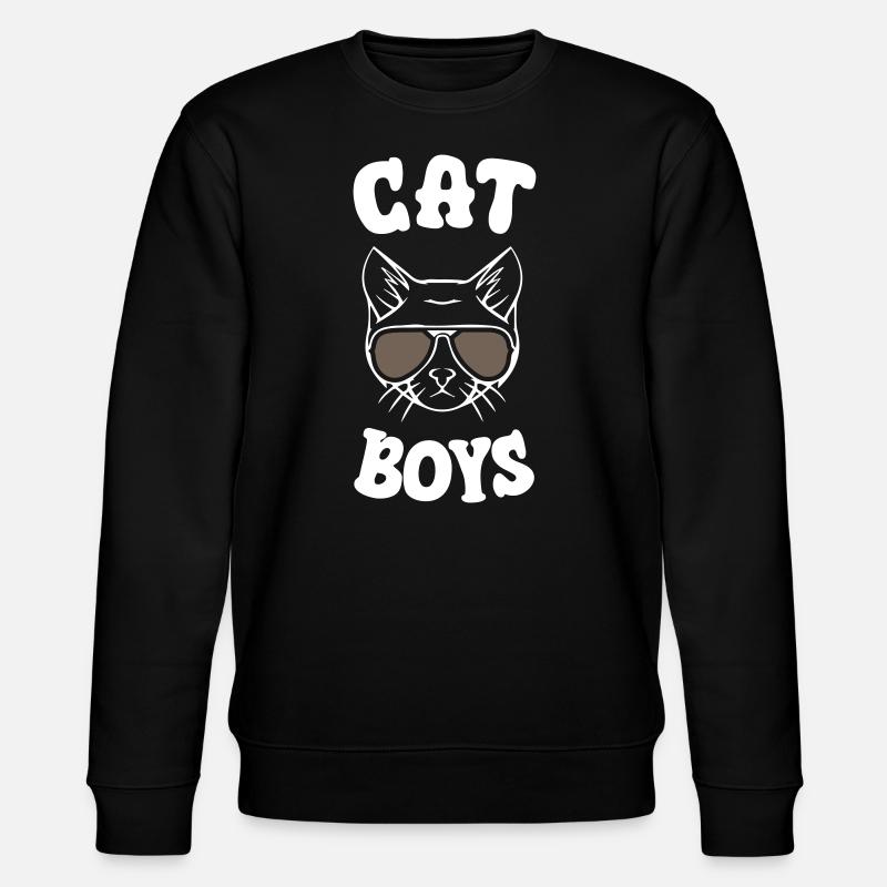 Cat Boys - Stanley/Stella Unisex Bio-Sweatshirt CHANGER - Schwarz