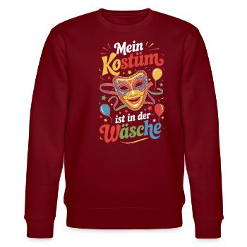 Mon costume est dans la blanchisserie Carnaval Carnaval - Sweat bio CHANGER Stanley/Stella Unisexe - bordeaux - Devant - Nik (191cm) & Marisol (170cm)