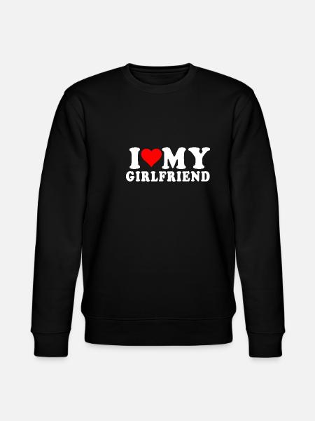 I love my girlfriend - Stanley/Stella CHANGER Unisex Organic Sweatshirt - black