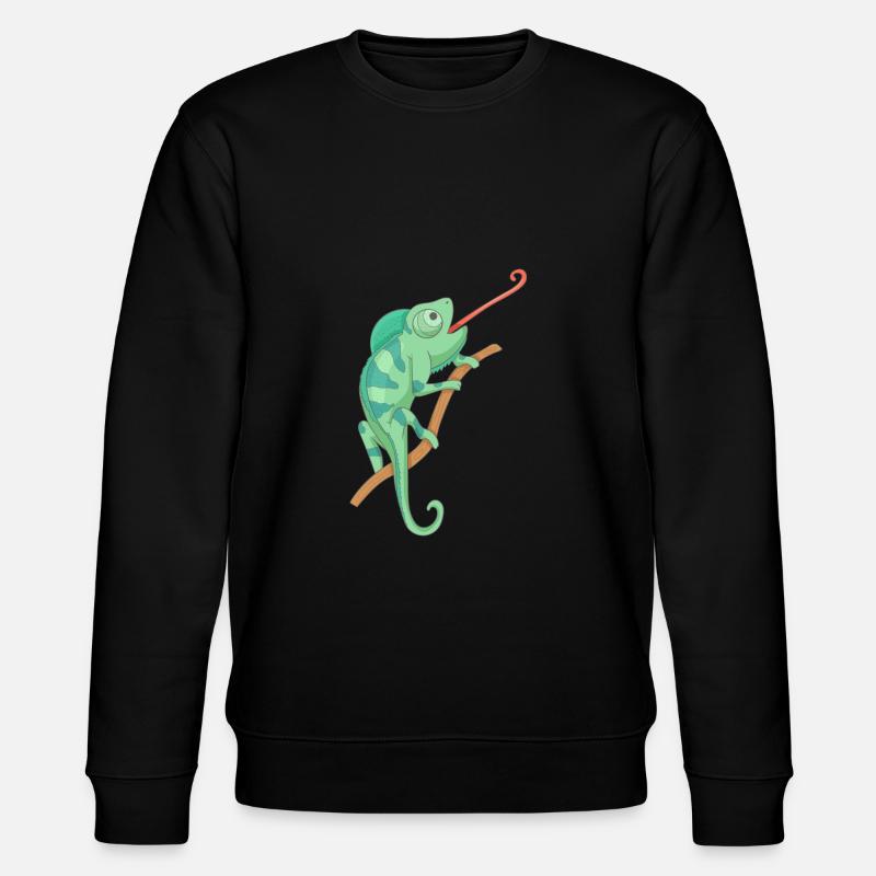 Caméléon vert - Sweat bio CHANGER Stanley/Stella Unisexe - noir