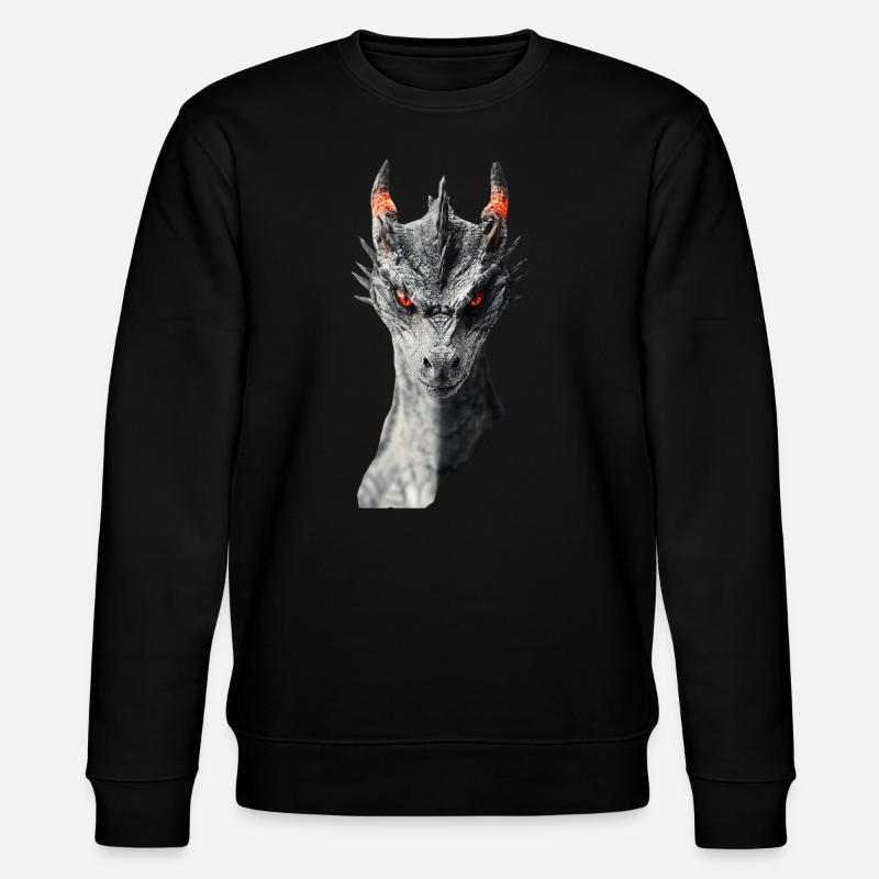 Drachen - Stanley/Stella Unisex Bio-Sweatshirt CHANGER  - Schwarz