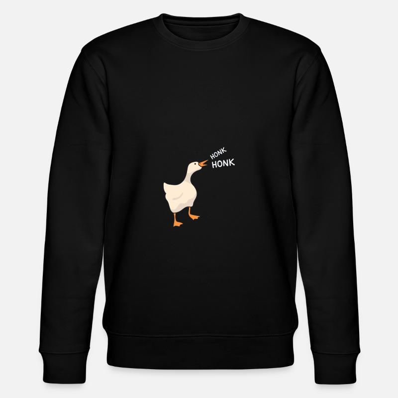 Honk Honk Goose - Stanley/Stella Unisex Bio-Sweatshirt CHANGER  - Schwarz