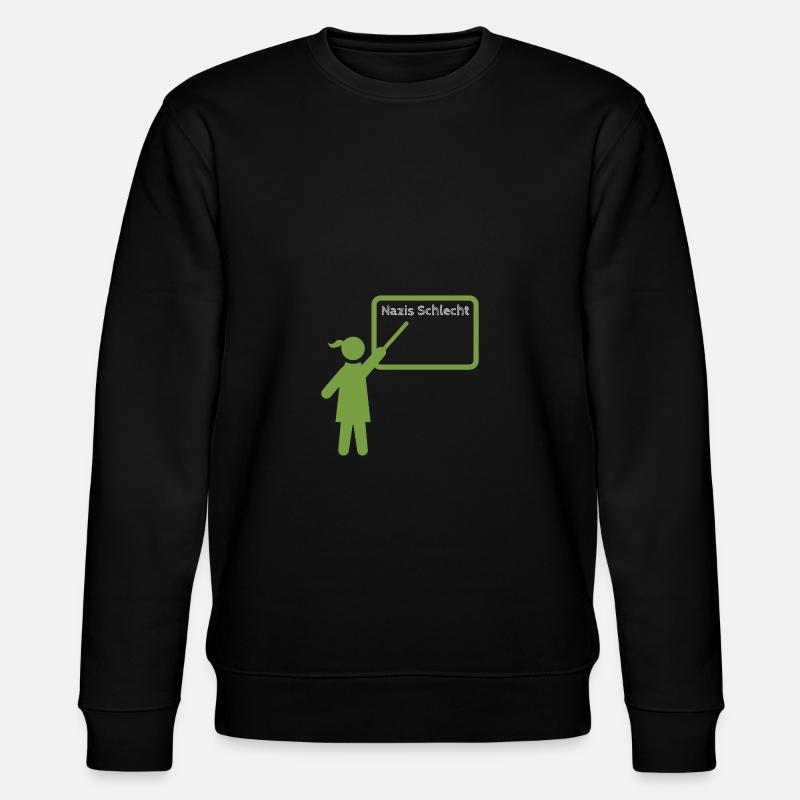 Nazis Schlecht - Stanley/Stella Unisex Bio-Sweatshirt CHANGER  - Schwarz