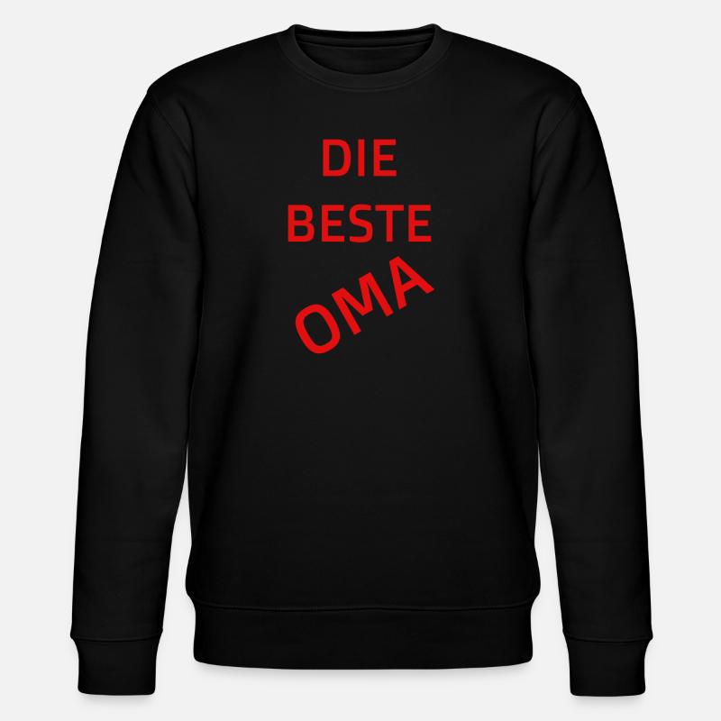 Die beste Oma - Stanley/Stella Unisex Bio-Sweatshirt CHANGER  - Schwarz
