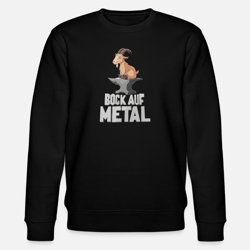 Bock auf Metal - Stanley/Stella Unisex Bio-Sweatshirt CHANGER  - Schwarz