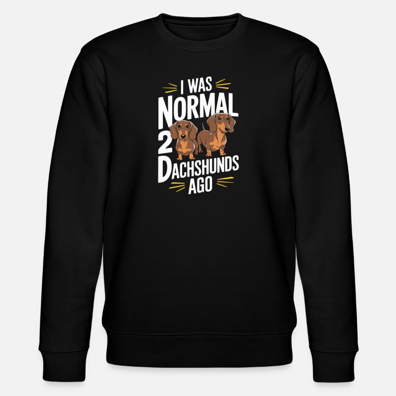 Dackel Hund - Stanley/Stella Unisex Bio-Sweatshirt CHANGER  - Schwarz