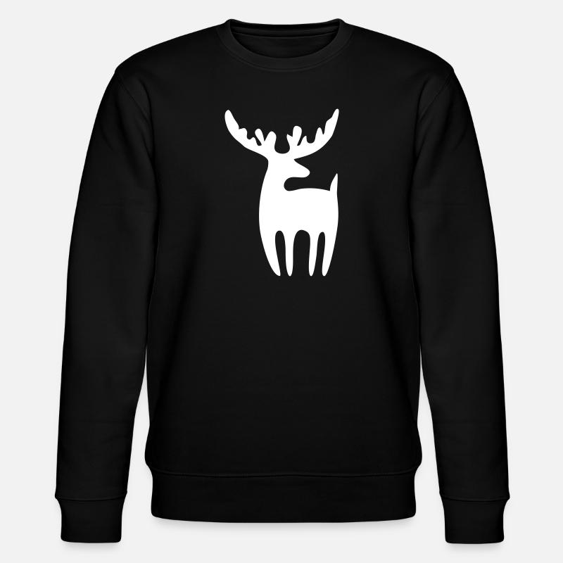 Rentier - Stanley/Stella Unisex Bio-Sweatshirt CHANGER  - Schwarz