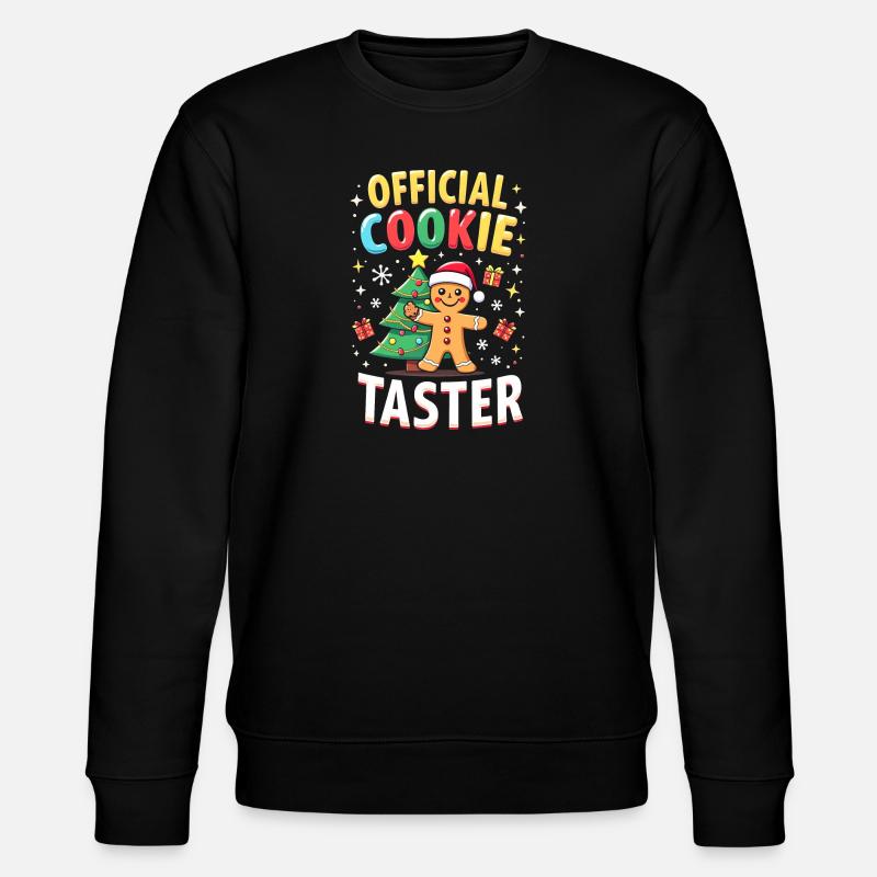 Official Cookie Button - Stanley/Stella CHANGER Unisex Organic Sweatshirt - black