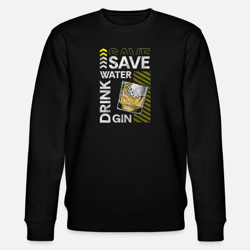 Drinks crash - Stanley/Stella CHANGER Unisex Organic Sweatshirt - black