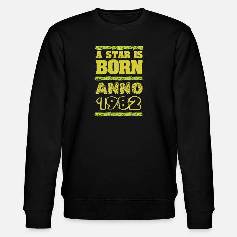 1982 - Stanley/Stella Unisex Bio-Sweatshirt CHANGER  - Schwarz