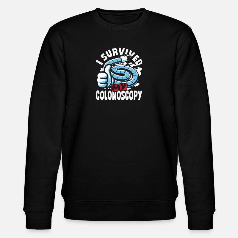 Endoscopy diagnosis, colonoscopy - Stanley/Stella CHANGER Unisex Organic Sweatshirt - black