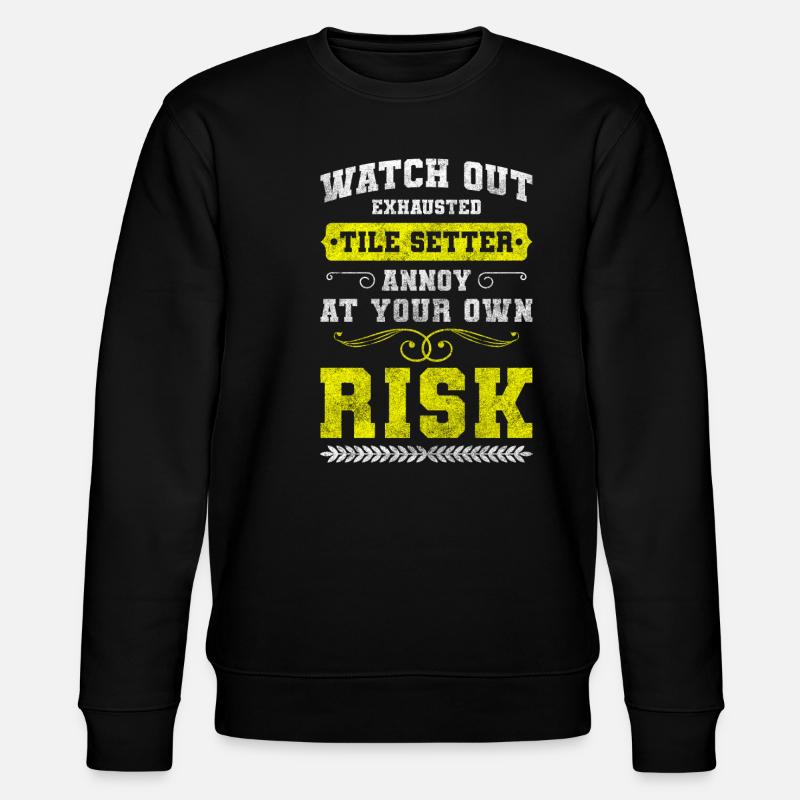 Tiler Floor Men - Stanley/Stella CHANGER Unisex Organic Sweatshirt - black