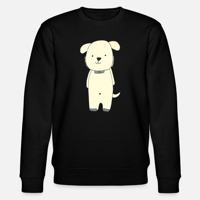 hund gelb - Stanley/Stella Unisex Bio-Sweatshirt CHANGER  - Schwarz