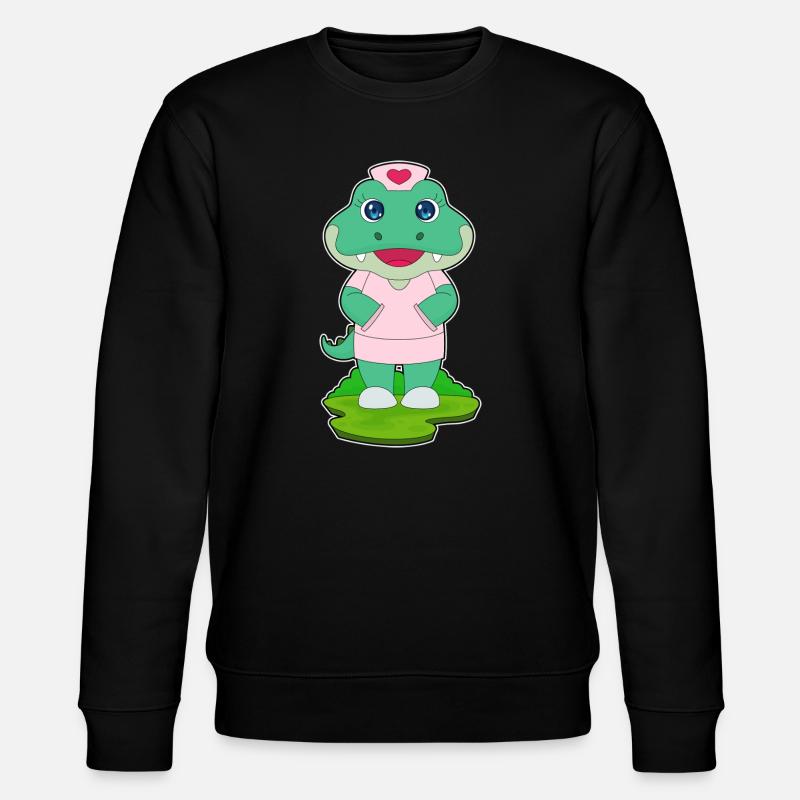 Infirmière crocodile - Sweat bio CHANGER Stanley/Stella Unisexe - noir