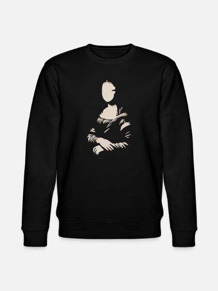 Mona Lisa (La Joconde) blank - Stanley/Stella CHANGER Unisex Organic Sweatshirt - black
