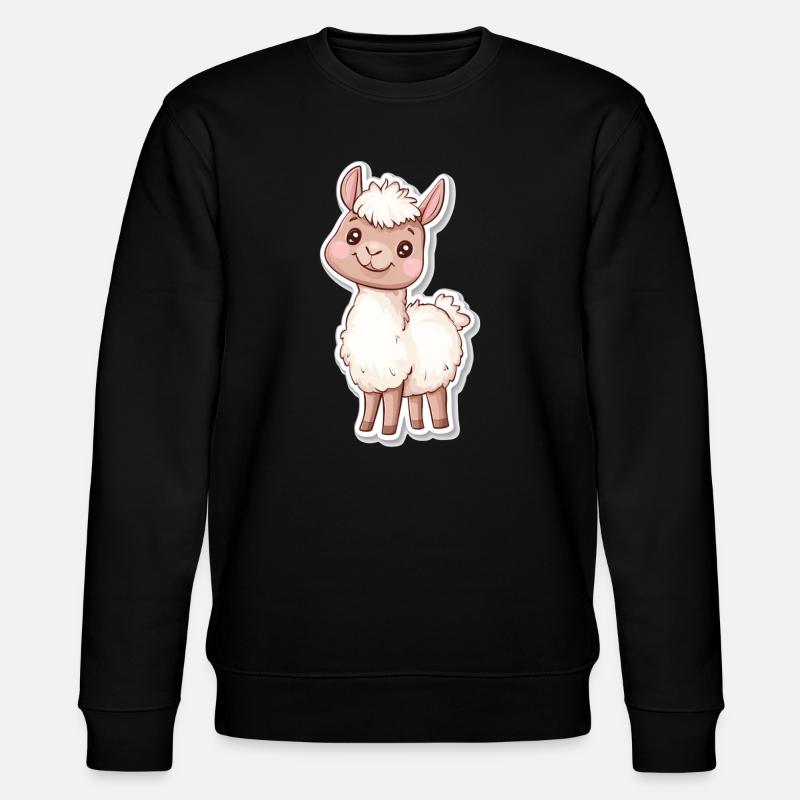 Llama Alpaca Llama Animal Gift - Stanley/Stella CHANGER Unisex Organic Sweatshirt - black