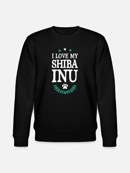 I Love my Shiba Inu - Stanley/Stella CHANGER Unisex Organic Sweatshirt - black