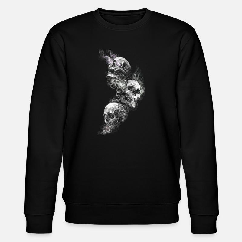 Schädel - Stanley/Stella Unisex Bio-Sweatshirt CHANGER  - Schwarz