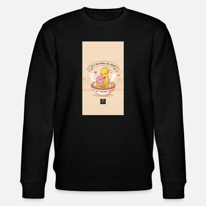 Leckere Threads Ramen - Stanley/Stella Unisex Bio-Sweatshirt CHANGER  - Schwarz