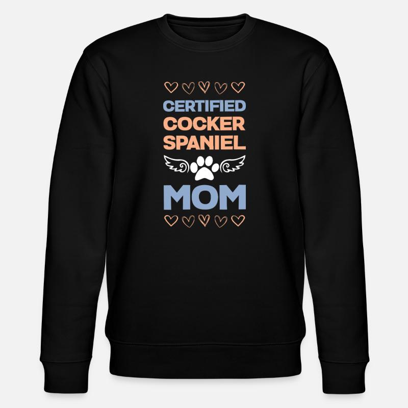 Zertifizierte Cocker Spaniel Mama - Stanley/Stella Unisex Bio-Sweatshirt CHANGER  - Schwarz