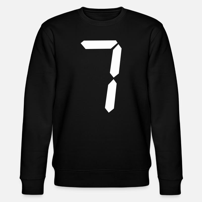 digitale_zahl_7 - Stanley/Stella CHANGER Unisex Organic Sweatshirt - black