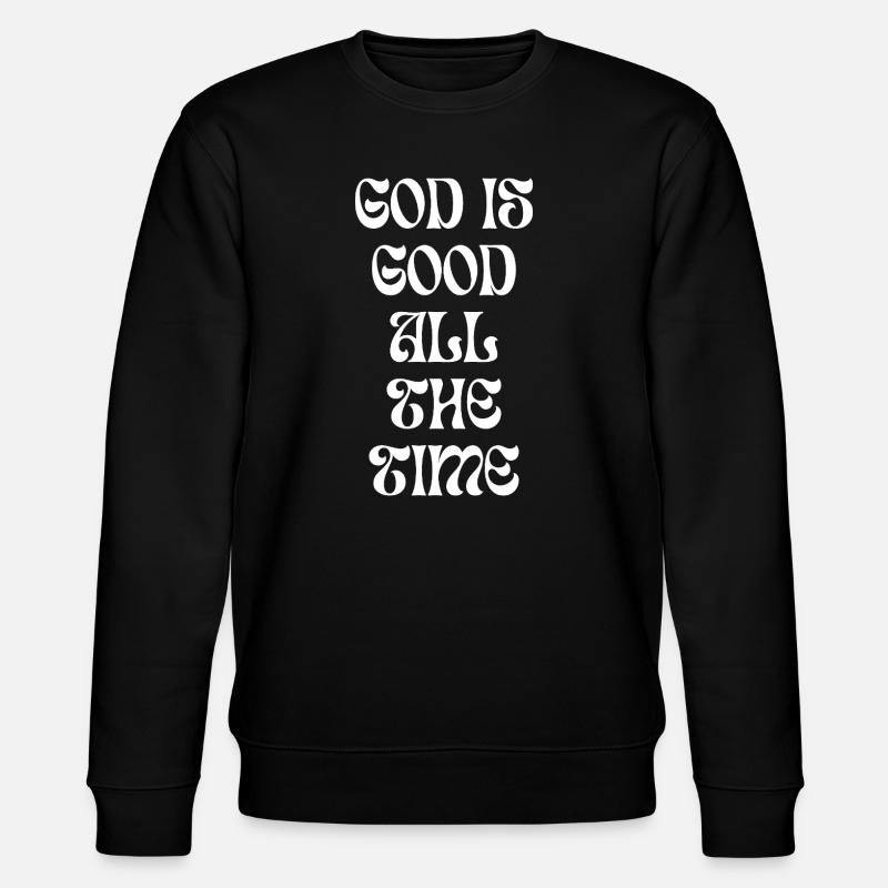 Gott ist immer gut - Stanley/Stella Unisex Bio-Sweatshirt CHANGER  - Schwarz