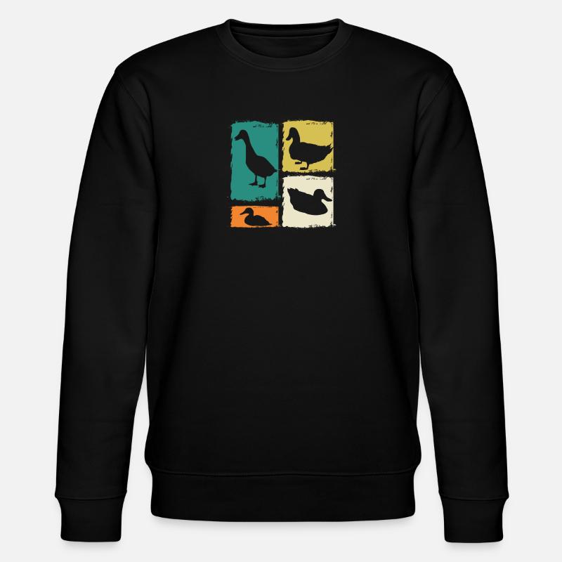 Enten - Stanley/Stella Unisex Bio-Sweatshirt CHANGER  - Schwarz