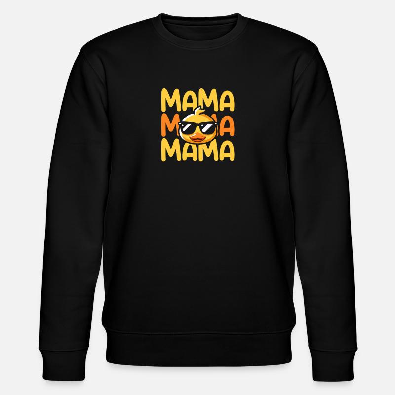 Enten Mama Mutter Ente - Stanley/Stella Unisex Bio-Sweatshirt CHANGER  - Schwarz