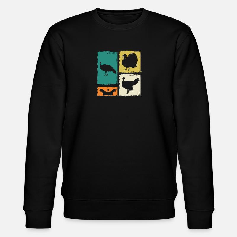 Truthahn - Stanley/Stella Unisex Bio-Sweatshirt CHANGER  - Schwarz