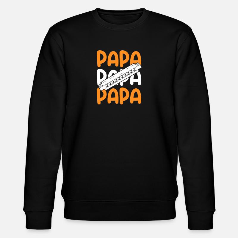 Harmonica Papa Père Harmonica - Sweat bio CHANGER Stanley/Stella Unisexe - noir