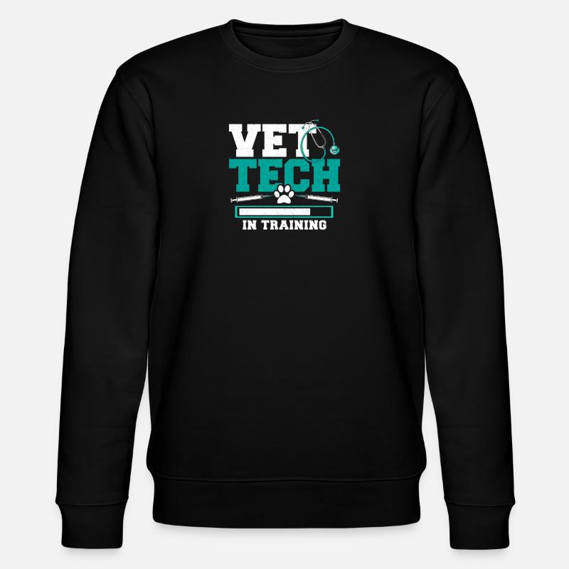 Veterinäre Tierärztin Studentin in Ausbildung - Stanley/Stella Unisex Bio-Sweatshirt CHANGER - Schwarz