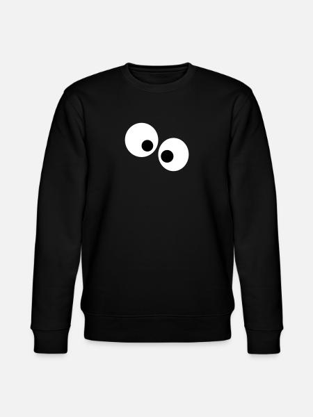 Funny eyes - Stanley/Stella CHANGER Unisex Organic Sweatshirt - black