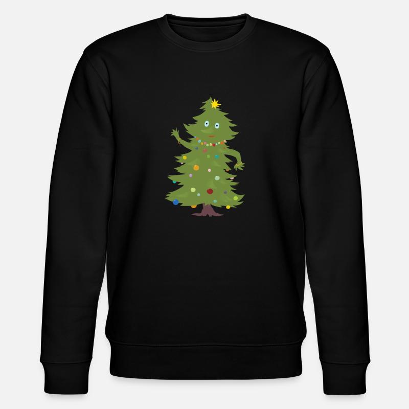 Weihnachtsbaum - Stanley/Stella Unisex Bio-Sweatshirt CHANGER  - Schwarz