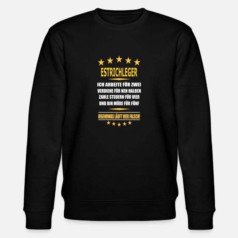 ESTRICHLEGER - Stanley/Stella Unisex Bio-Sweatshirt CHANGER  - Schwarz