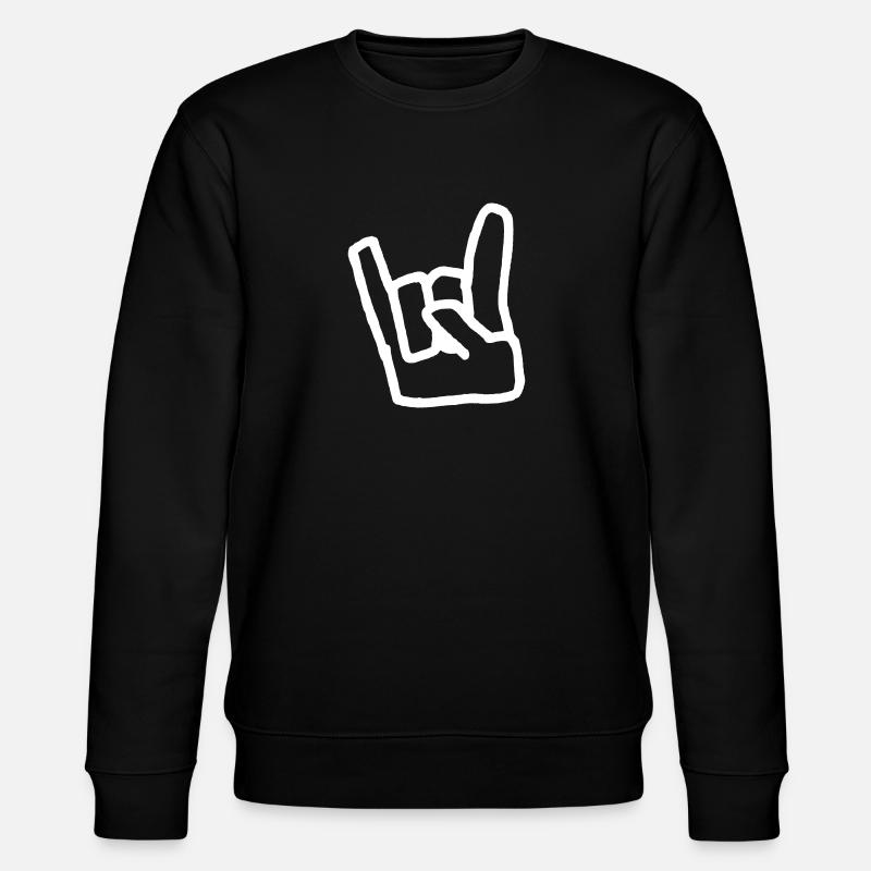 French fork - Stanley/Stella CHANGER Unisex Organic Sweatshirt - black