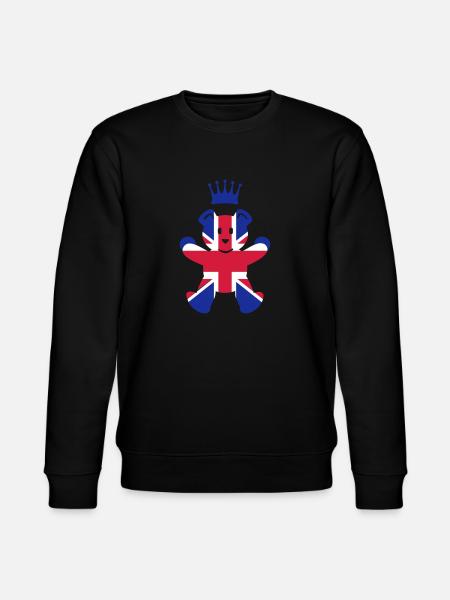 UK teddy prince (3c) - Stanley/Stella CHANGER Unisex Organic Sweatshirt - black