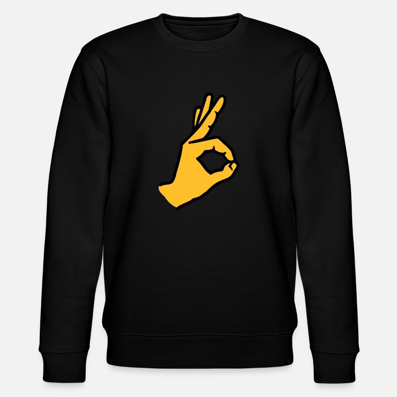 Finger - Stanley/Stella Unisex Bio-Sweatshirt CHANGER  - Schwarz