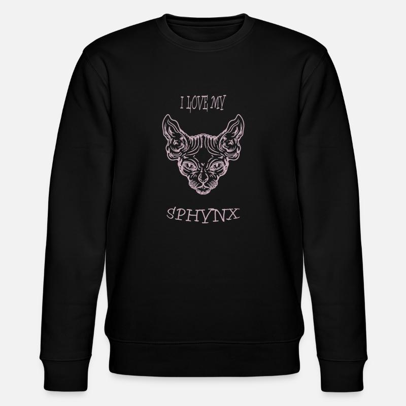 Chat nu Sphynx chat - Sweat bio CHANGER Stanley/Stella Unisexe - noir