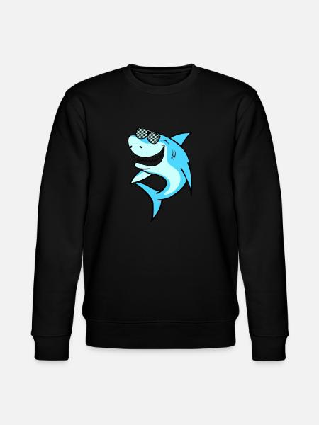 Shark Sunglasses - Stanley/Stella CHANGER Unisex Organic Sweatshirt - black