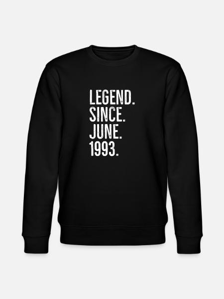 Legende seit Juni 1993 - Stanley/Stella Unisex Bio-Sweatshirt CHANGER - Schwarz