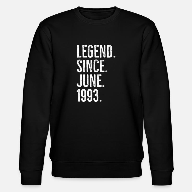 Legende seit Juni 1993 - Stanley/Stella Unisex Bio-Sweatshirt CHANGER - Schwarz