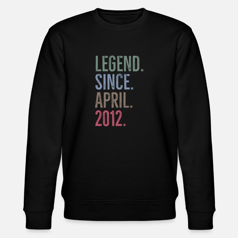 Legend Since April 2012 - Stanley/Stella CHANGER Unisex Organic Sweatshirt - black
