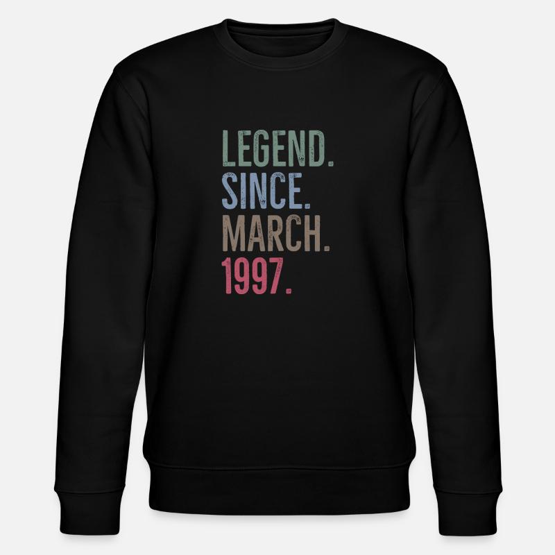 Légende depuis mars 1997 - Sweat bio CHANGER Stanley/Stella Unisexe - noir