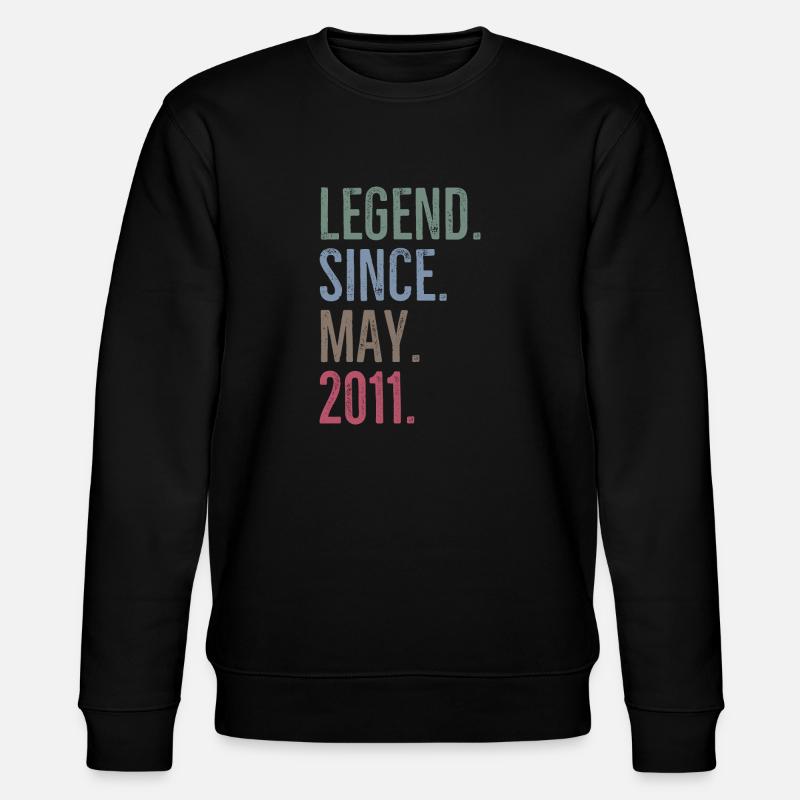 Legend Since May 2011 - Stanley/Stella CHANGER Unisex Organic Sweatshirt - black