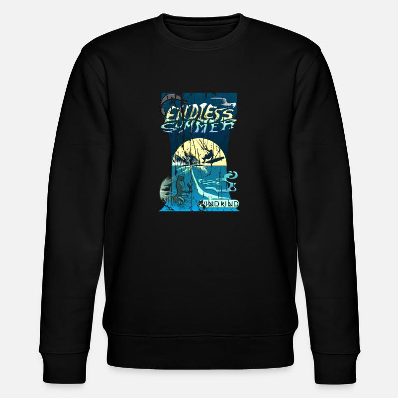 Endless summer Kiteboarding - Stanley/Stella Unisex Bio-Sweatshirt CHANGER  - Schwarz