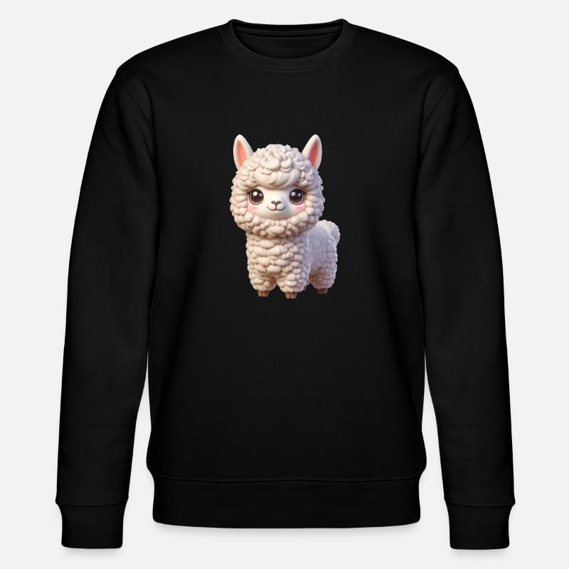 Alpaka 3 - Stanley/Stella Unisex Bio-Sweatshirt CHANGER  - Schwarz