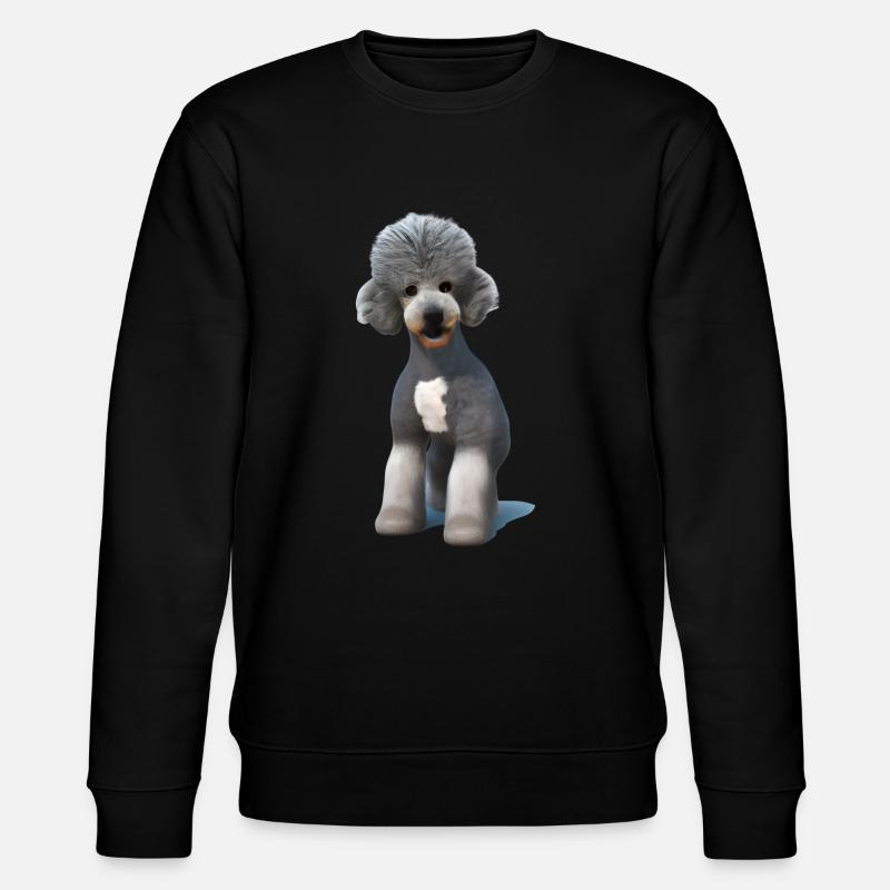 Bedlington Terrier - Stanley/Stella CHANGER Unisex Organic Sweatshirt - black