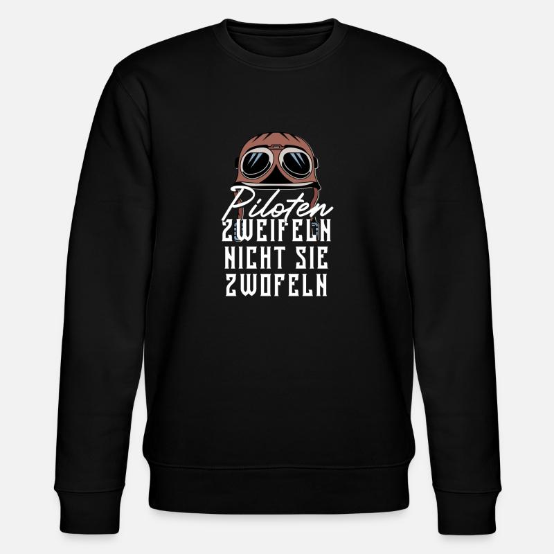 Pilot - Stanley/Stella Unisex Bio-Sweatshirt CHANGER  - Schwarz