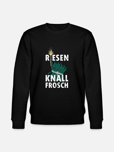 Knallfrosch Feuerwerk Pyro - Stanley/Stella Unisex Bio-Sweatshirt CHANGER  - Schwarz