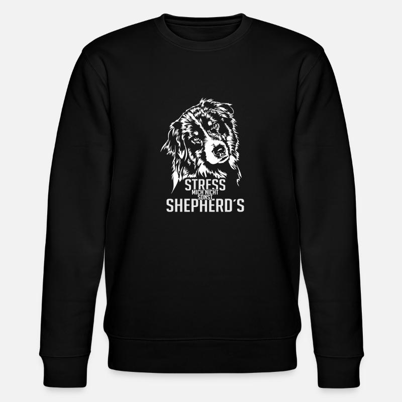 AUSSIE AUSTRALIAN SHEPHERD Hundespruch Wilsigns - Stanley/Stella Unisex Bio-Sweatshirt CHANGER - Schwarz